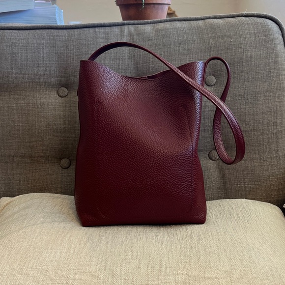 Mansur Gavriel Small Everyday Cabas Bag burgundy / oxblood / maroon - Picture 2 of 6